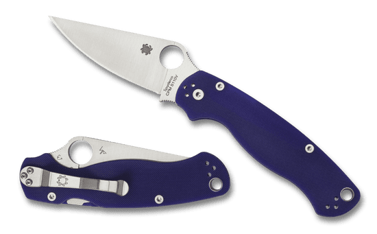 Spyderco C81GPDBL2 Para Military 2 kapesní nůž 8,7 cm, tmavě modrá, G10