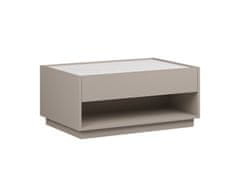 Matis Konferenční stolek TREVISO - kamenná šedá/mramor bílý
