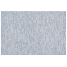 Beliani Světle modrý bavlněný koberec 160x230 cm DERINCE