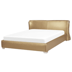 Beliani Zlatá luxusní postel 180x200 cm PARIS