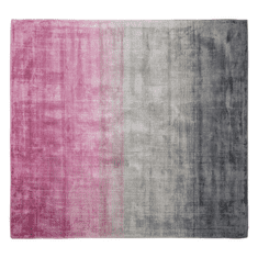 Beliani Koberec šedě-růžový 200 x 200 cm krátkovlasý ERCIS