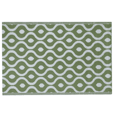 Beliani Zelený venkovní oboustranný koberec 120x180 cm PUNE