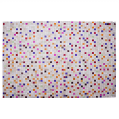 Beliani Kožený barevný koberec 160 x 230 cm ADVAN