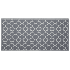 Beliani Venkovní šedý oboustranný koberec 90x180 cm SURAT
