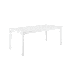 Beliani Jídelní stůl bílý 180 x 90 CARY