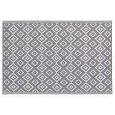 Beliani Venkovní koberec šedý 120x180 cm DHULE