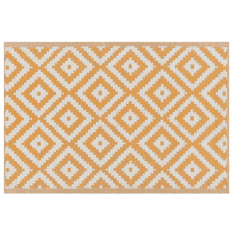 Beliani Venkovní koberec 120 x 180 cm oranžový HAPUR