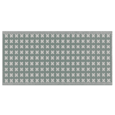 Beliani Zelený venkovní koberec s geometrickým vzorem 90 x 180 cm ROHTAK