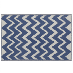 Beliani Venkovní koberec 120 x 180 cm námořnická modrá SIRSA