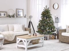 Beliani Umělý vánoční stromek 180 cm zelený HUXLEY