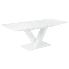 Beliani Rozkládací jídelní stůl 160/200 x 90 cm bílý SALTUM