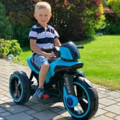 Baby Mix Dětská elektrická motorka POLICE bílá