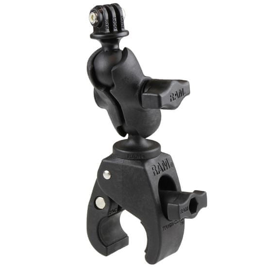 RAM MOUNTS RAM sada - základna Tough-Claw na průměr 0,625" - 1,5" se krát.ram. a kul.kloubem 1" pro kamery GoPro