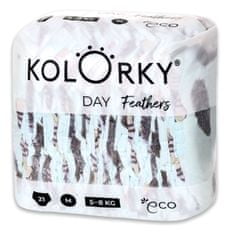 KOLORKY DAY Pleny jednorázové eko, peří M (5-8 kg) 21 ks