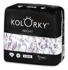 KOLORKY NIGHT Pleny jednorázové eko noční M (5-8 kg) 21 ks