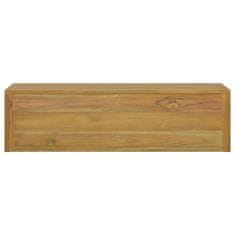 Vidaxl Nástěnná koupelnová skříňka 110 x 45 x 30 cm masivní teak