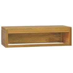 Greatstore Nástěnná koupelnová skříňka 110 x 45 x 30 cm masivní teak