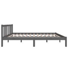 shumee Rám postele šedý masivní dřevo 120 x 200 cm