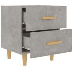 Greatstore Noční stolek betonově šedý 40 x 35 x 47,5 cm