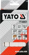 YATO Technická křída 12 ks bílá