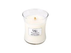 Woodwick střední svíčka White Tea & Jasmine 275 g