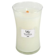 Woodwick velká svíčka Linen 609.5 g