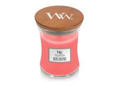 Woodwick střední svíčka Melon & Pink Quartz 275 g