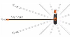 KIWI WALKER Kiwi Walker Samonavíjecí vodítko 360°, S, 5m, 15kg, oranžové