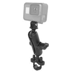 RAM MOUNTS sestava - úchyt U-Bolt na průměr 0,5" až 1,25" se středním ramenem a kul.kloubem 1" pro kamery GoPro