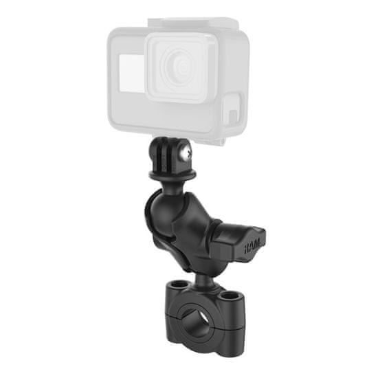 RAM MOUNTS sada - základna Torque na průměr 3/4” až 1” s krátkým ramenem a kul.kloubem 1" pro kamery GoPro