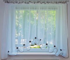 Strefa Firan Ready Curtain 380x135 cm, NEVADA, ČERNÁ