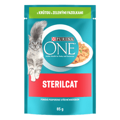 Purina ONE STERILCAT krůta ve šťávě 26×85 g