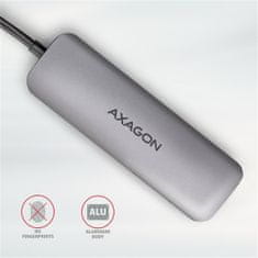 AXAGON multifunkční hub, USB 3.2 Gen 1,2x USB-A, HDMI, SD/microSD, PD 100W