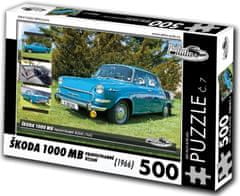 RETRO-AUTA© Puzzle Škoda 1000 MB (1966)