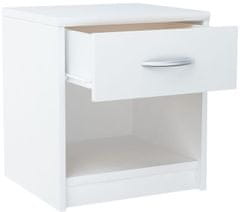 CASARREDO Noční stolek MARK 026 bílá