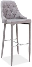 CASARREDO Barová čalouněná židle TRIX H-1 šedá