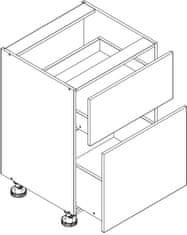 CASARREDO D60S/2 skříňka spodní s PD OMAGH sonoma