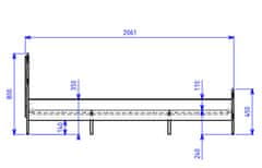 CASARREDO Postel 160x 200 cm WENECJA