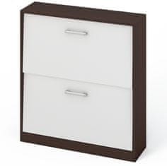 CASARREDO Botník 720R1 wenge/bílá