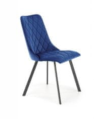 Halmar Kovová židle K450, modrá