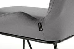Halmar Kovová židle K454, šedá