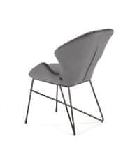 Halmar Kovová židle K458, šedá