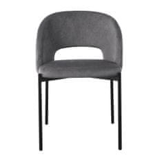 Halmar Kovová židle K455, šedá