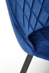 Halmar Kovová židle K450, modrá