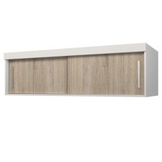 eoshop Nadstavbová skříňka pro skříně Vis (01, 04, 05, 06 ) 150 cm, Bílá / Dub Sonoma