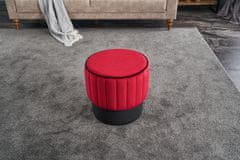 Atelier Del Sofa Taburet Rose Puf - Red, Červená