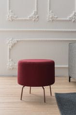 Atelier Del Sofa Taburet Octo - Claret Red, Červená