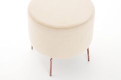 Atelier Del Sofa Taburet Octo - Cream, Krémová