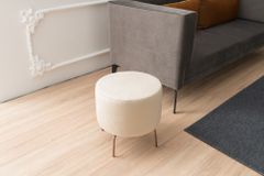 Atelier Del Sofa Taburet Octo - Cream, Krémová