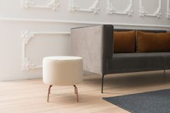 Atelier Del Sofa Taburet Octo - Cream, Krémová